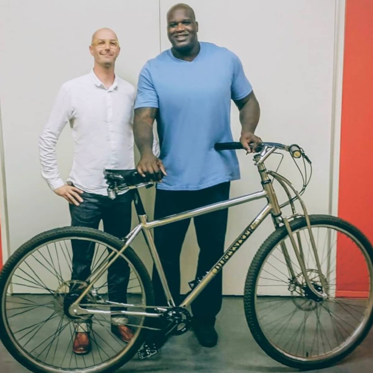 NBA Icon Shaquille O'Neal Makes Huge Custom Bicycle Look Tiny