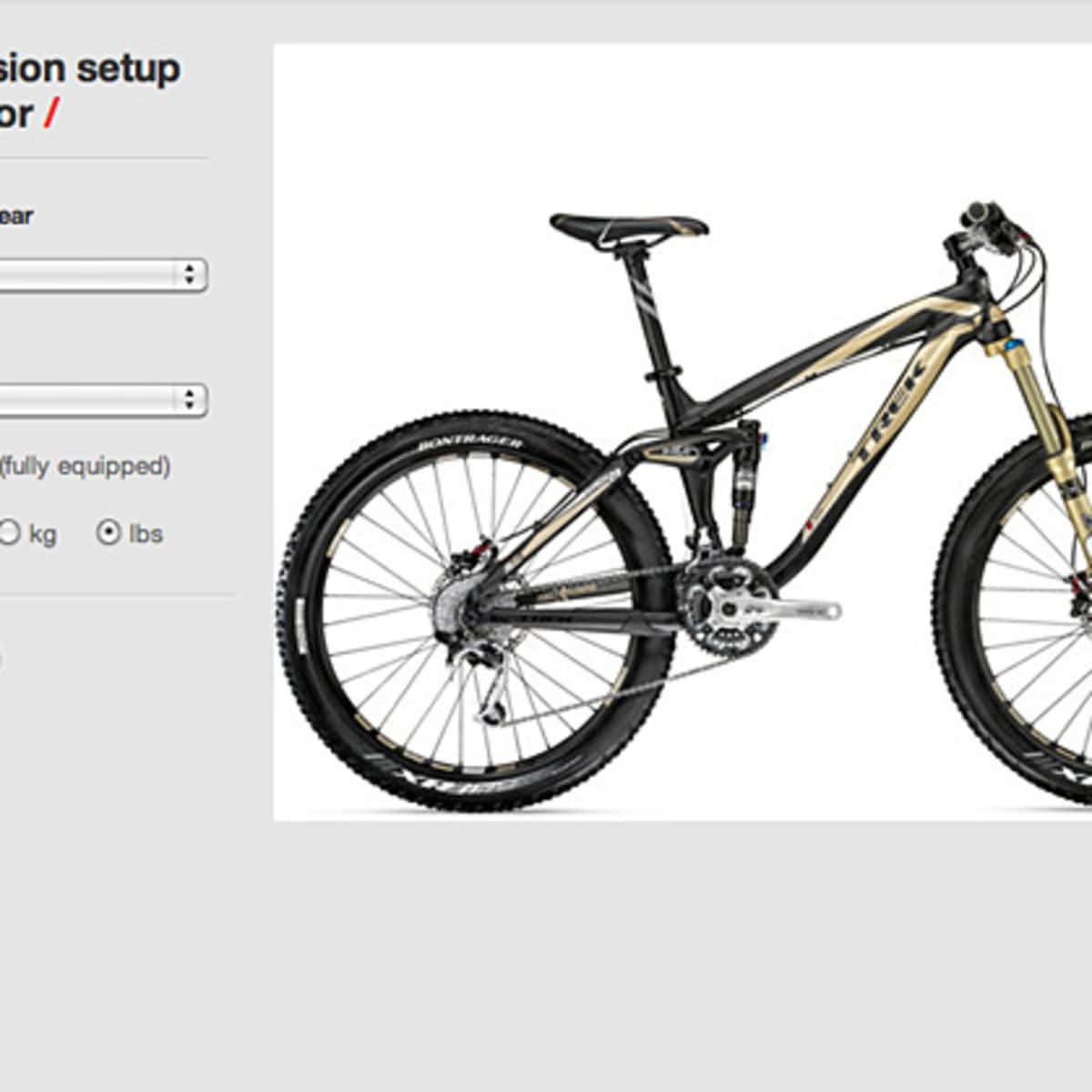 Trek Launches Online Suspension Calculator BikeMag
