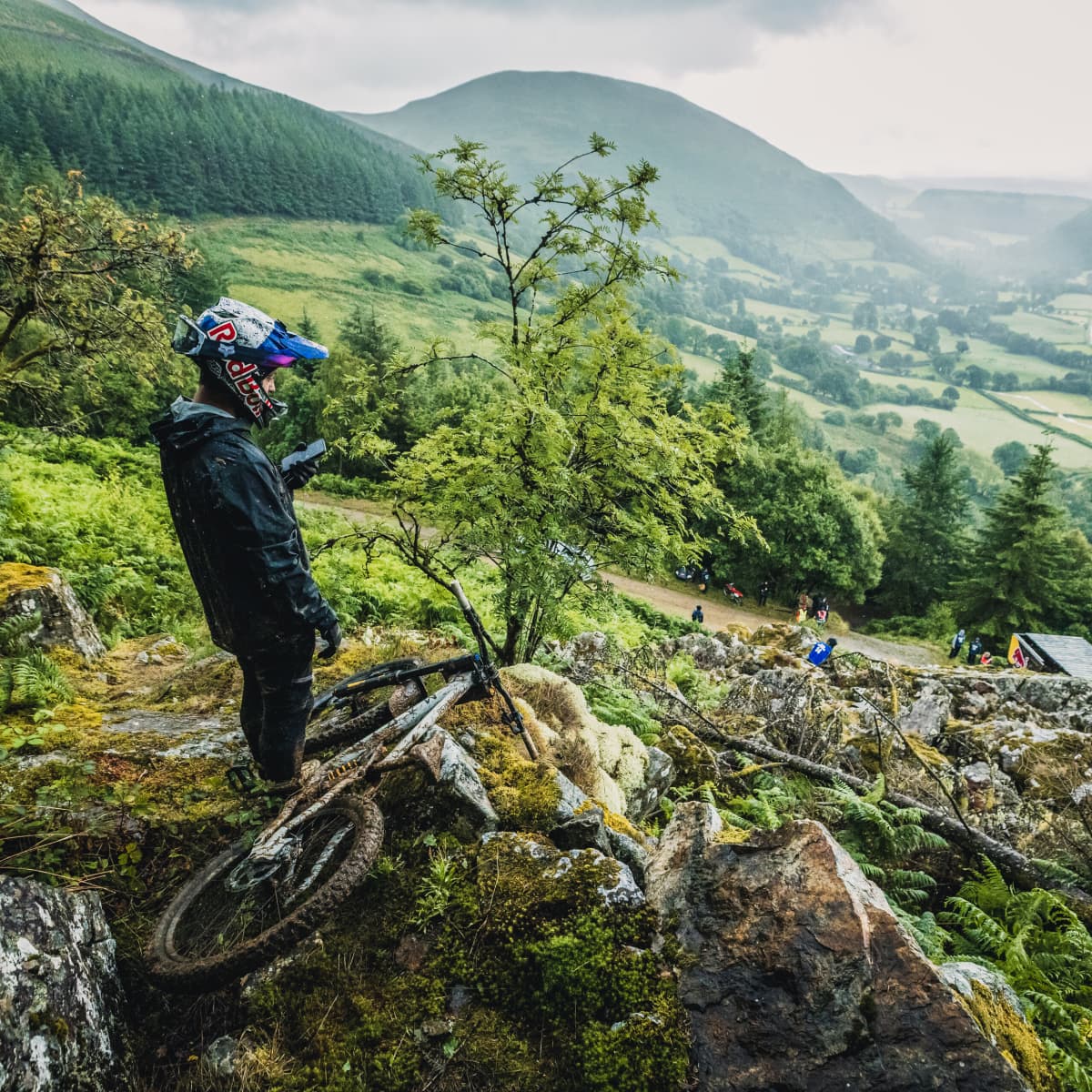 Watch Professional Mountain Biker Hits Red Bull Hardline s Massive Jumps For First Time BikeMag