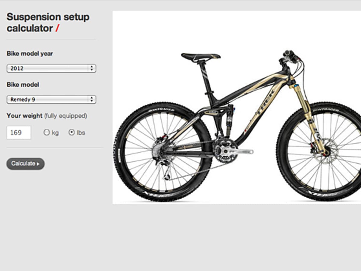 Trek Launches Online Suspension Calculator BikeMag