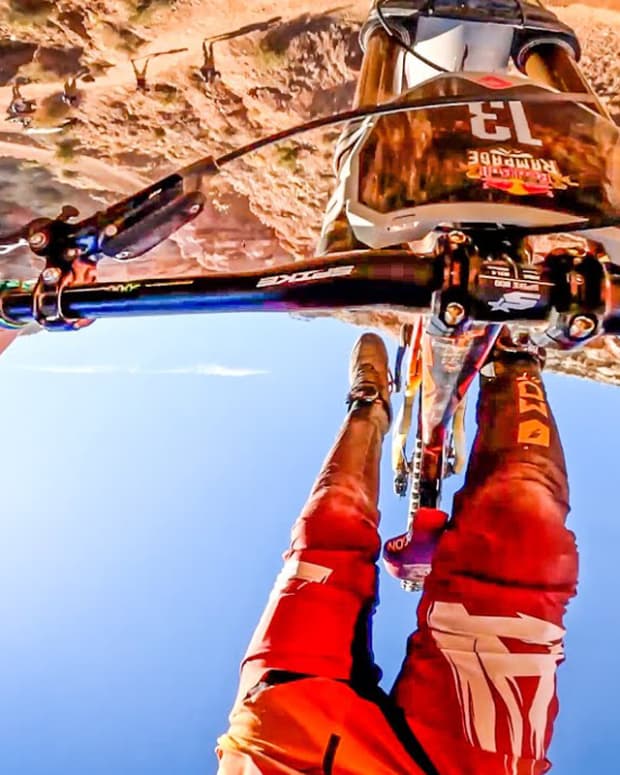 Red Bull Rampage Rider Makes Incredible Save In Training Session BikeMag