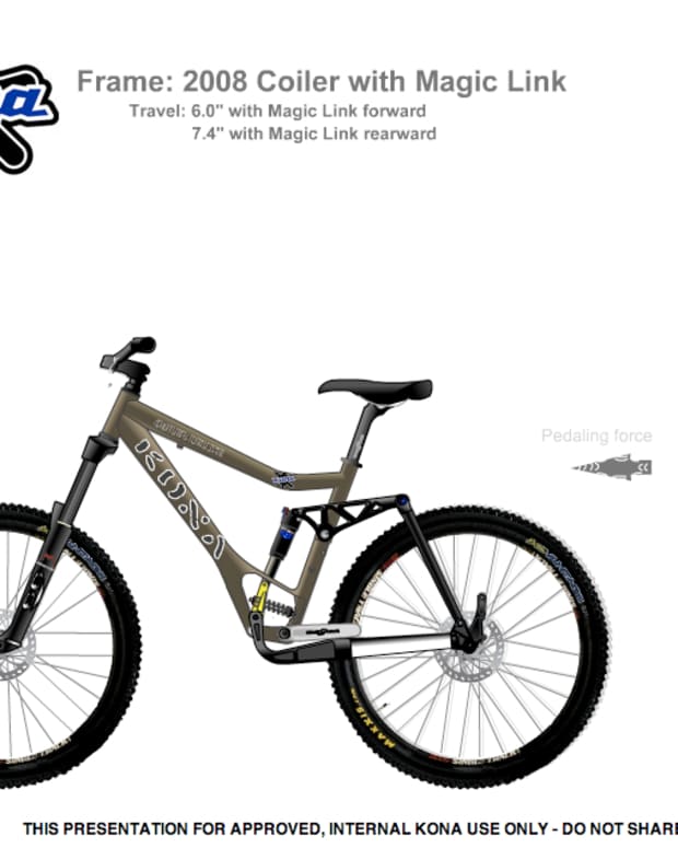 Previewed Kona s New Magic Link Bike BikeMag