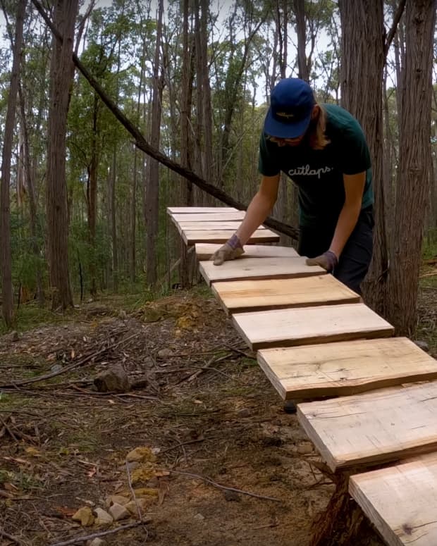 Backyard trail builds on sale