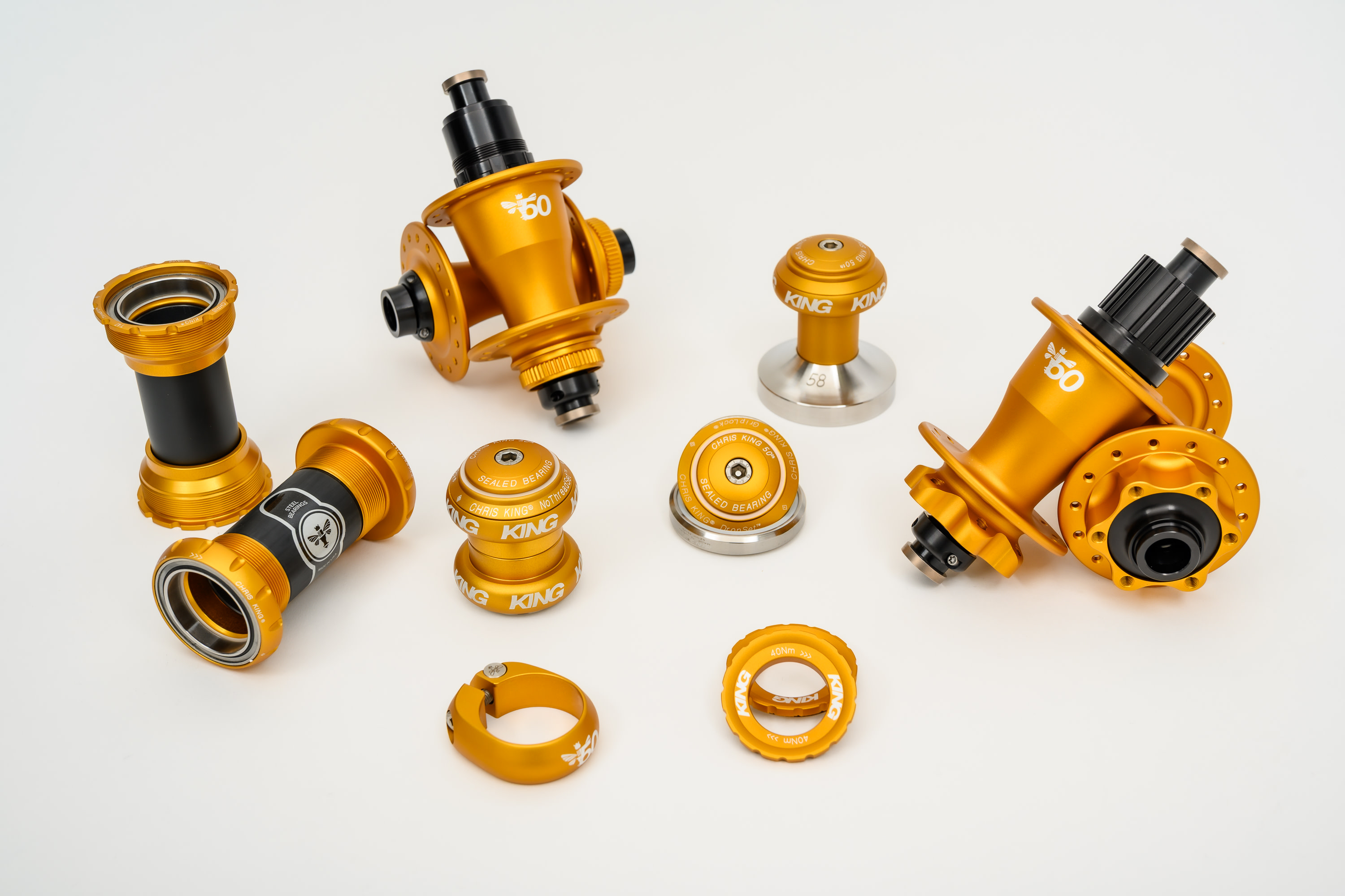 50 Years of Precision: Chris King Matte Gold Collection - BikeMag