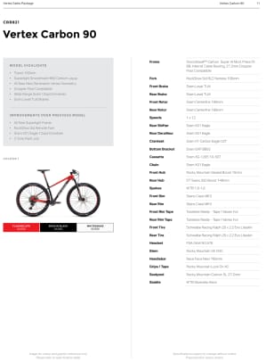 Rocky mountain cheap vertex carbon 90