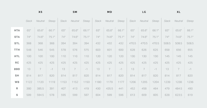 rocky mountain ride 9 chart