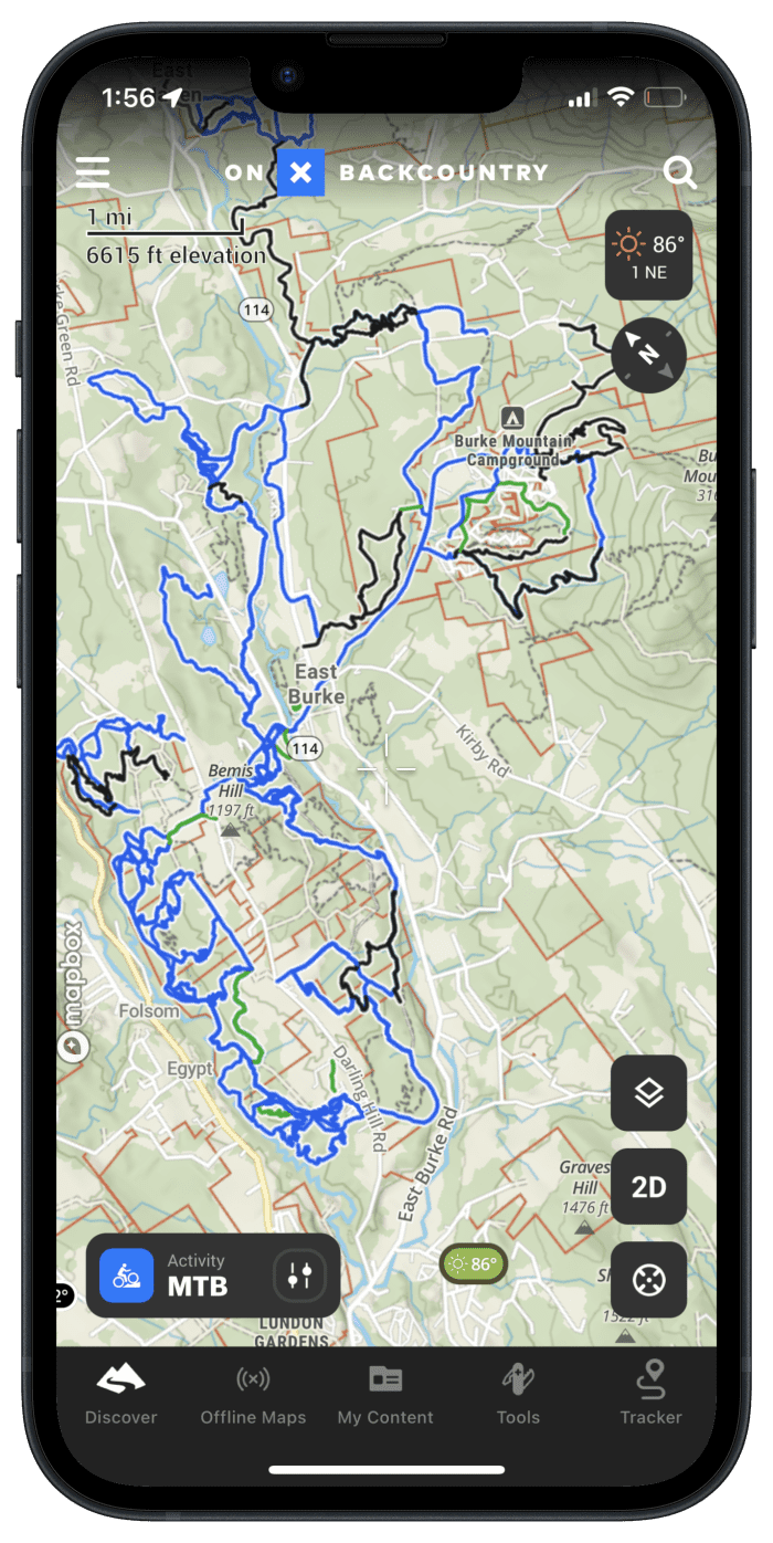 OnX Backcountry Launches New 'MTB Mode' With 150k+ Miles Of Trails