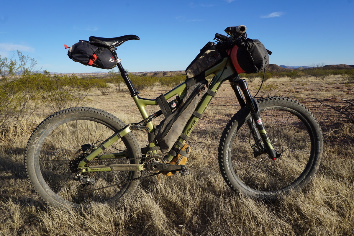 Use a trail bike for bikepacking/adventure biking? Text in