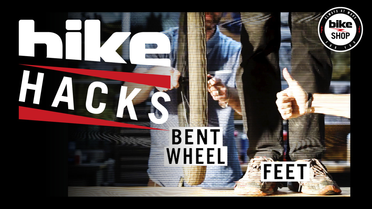 Bike Hacks Bent Wheel Field Fix BikeMag