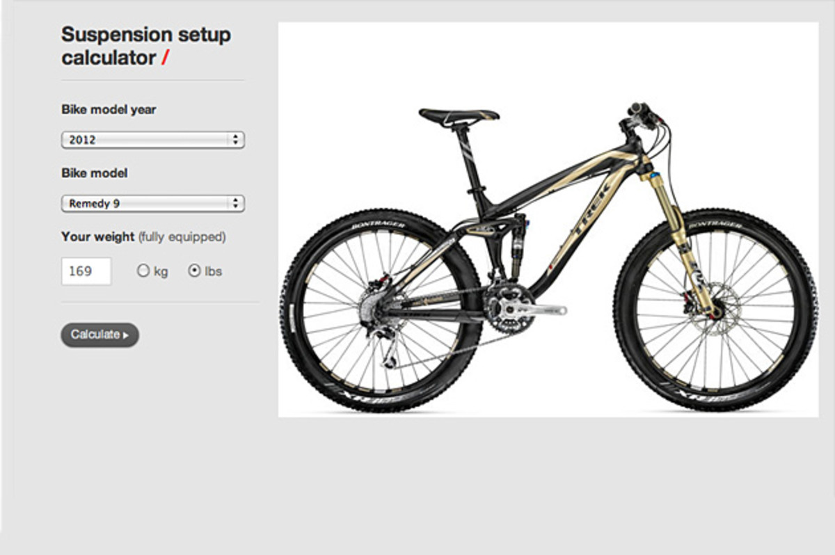 Trek Launches Online Suspension Calculator