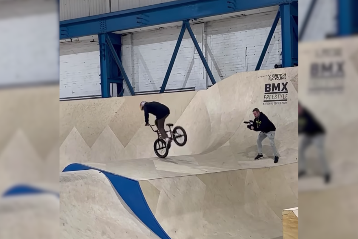BMX Rider Goes For Redemption Despite Broken Collarbone From First
