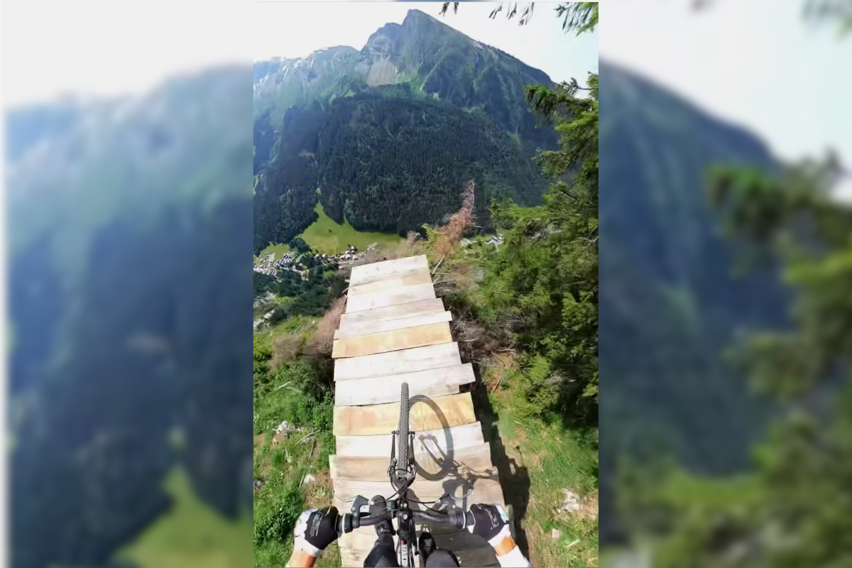 Daredevil Wins Cash For Mountain Bike BASE Jump BikeMag