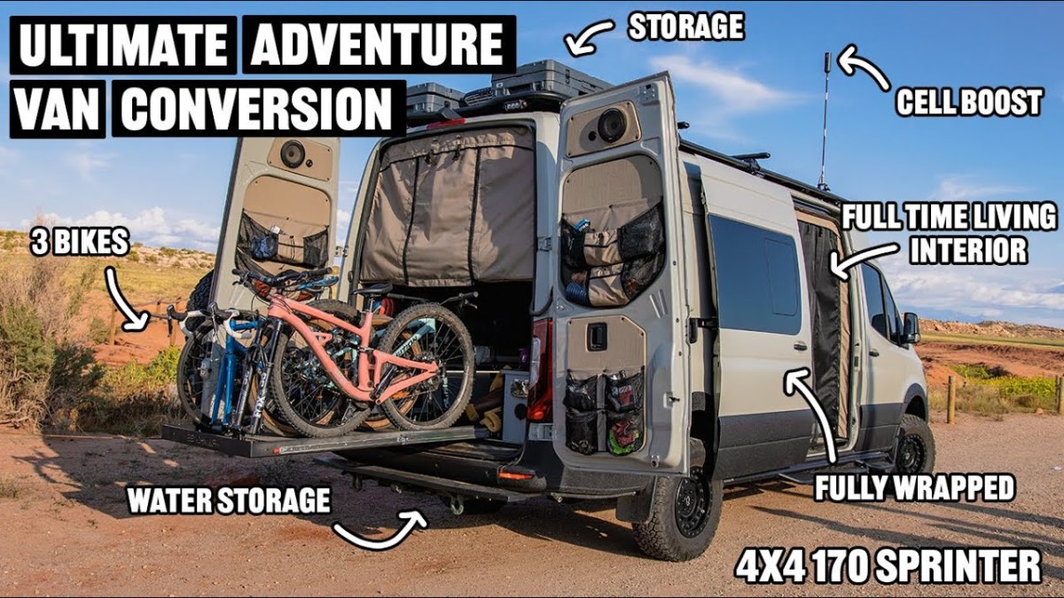 mountain biking in vans