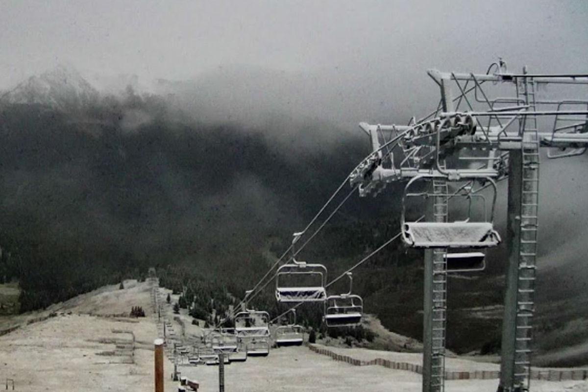 Popular Colorado Ski Area Shares Pics Of Summer Snowfall