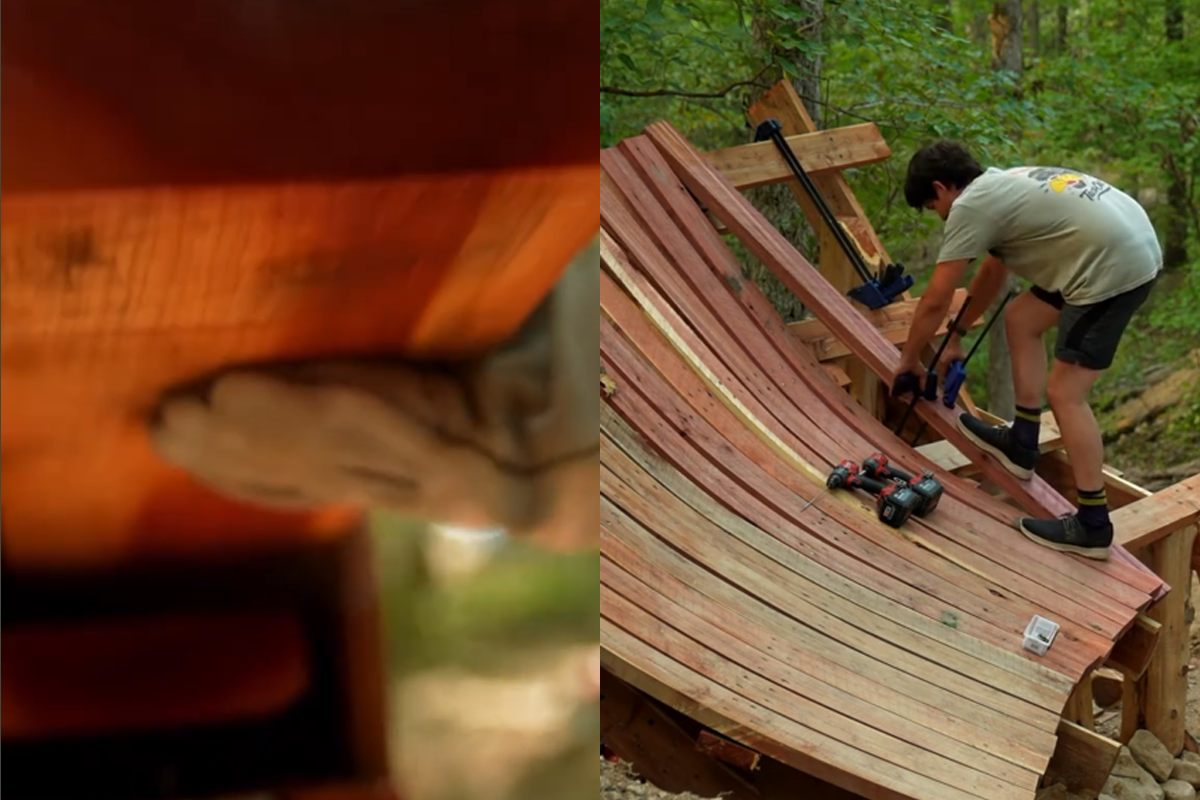 How Mountain Bike Trail Builders Use Steam To Bend Wood BikeMag