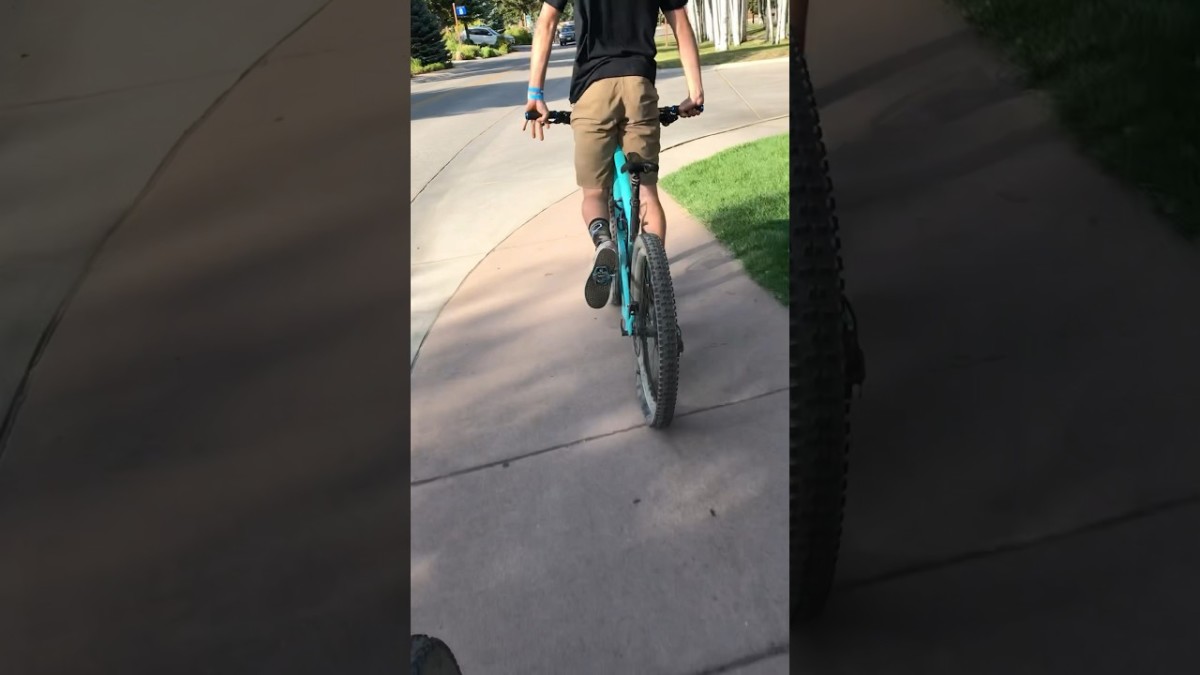 "Is This The Longest Skid Ever?" Rider Slides Through Neighborhood