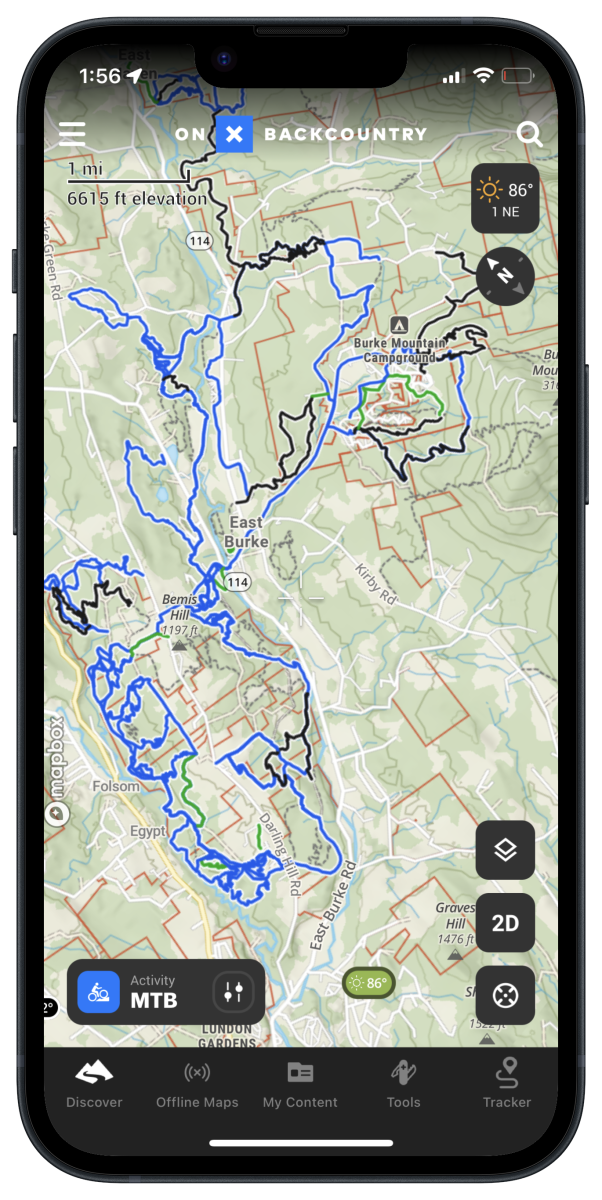 OnX Backcountry Launches New 39 MTB - Richmond Trails Ios14 