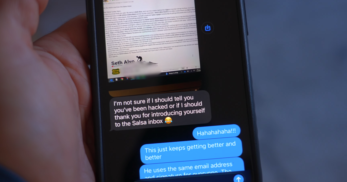 A Scammer Stole $50,000 in Bikes Using This MTB YouTuber's Identity