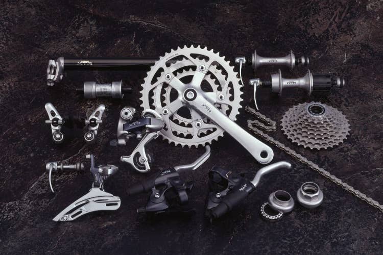 Ensemble De Vis ERGAL Violet – Pour Shimano XTR M900 1992 – NOS