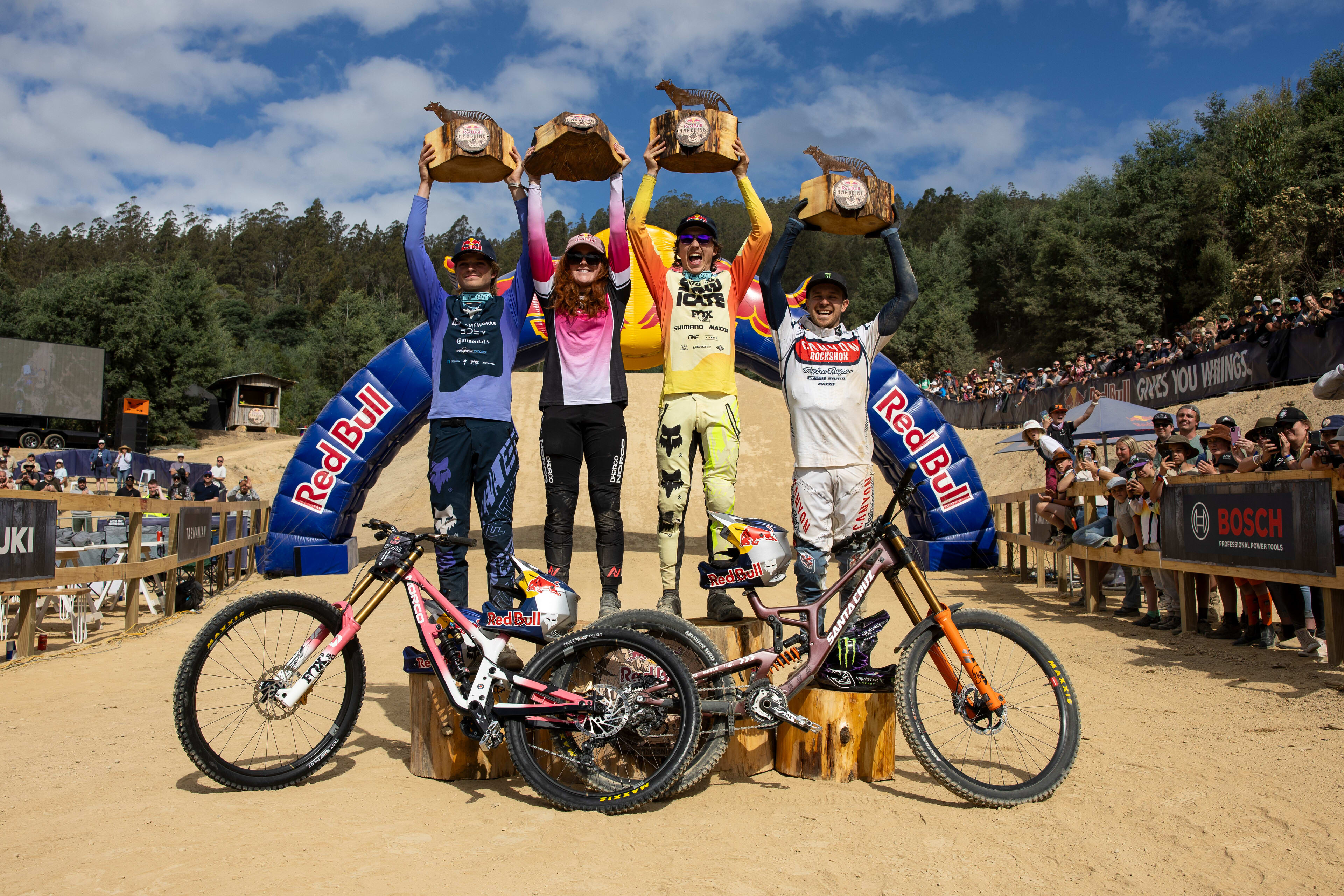 Road Gap Redbull Hardline Mountain Bike Red Bull He's Dunne It