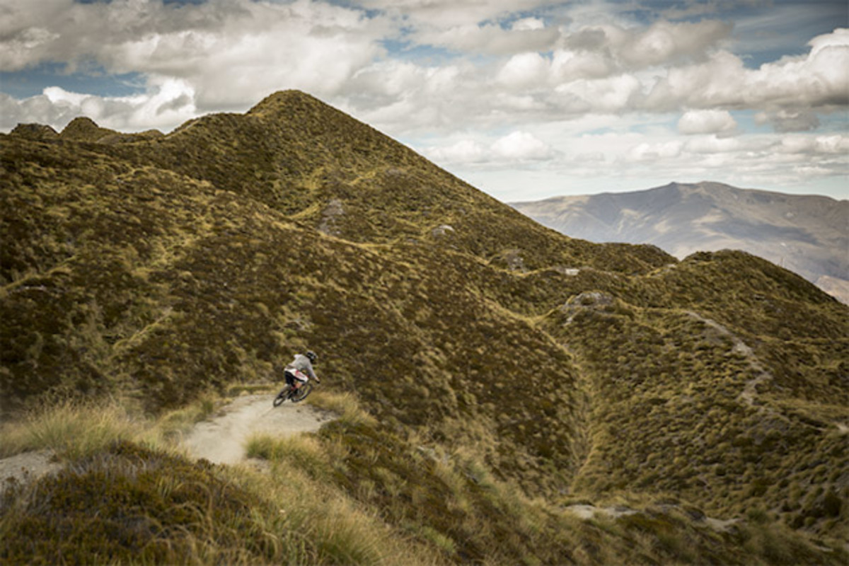 Coronet Peak provided an afternoon of high speed berms and full fury pedal stroke corner exits. A good time to challenge the drivetrain. PHOTO: Adrian Marcoux