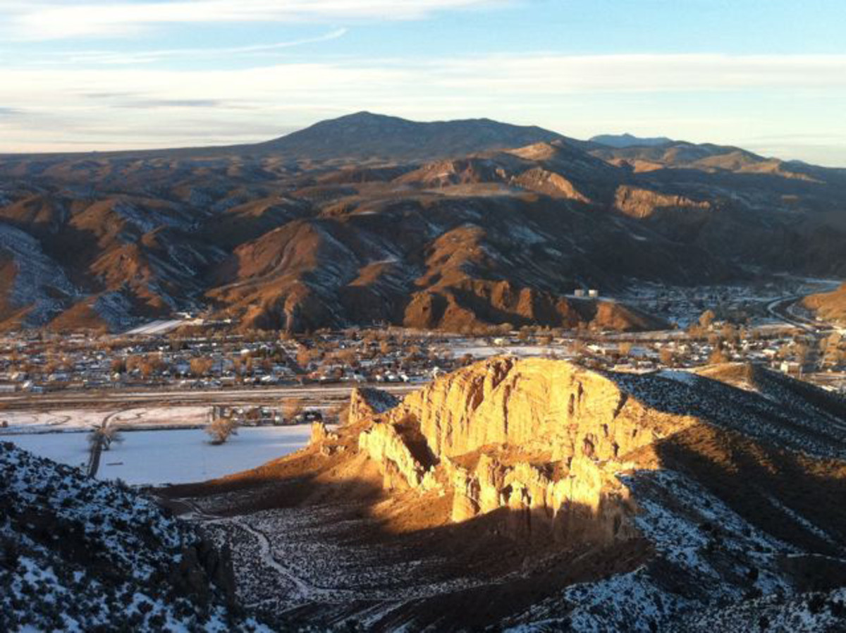 Caliente sits at 4,400 feet in the middle of the barren, Nevada desert, two hours northeast of Las Vegas.