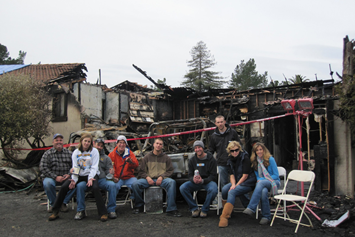 A few years ago, the home he shared with wife Suzy and son Gus went up in flames, but Weir bounced back with his signature mustachioed smile. PHOTO: Courtesy Mark Weir