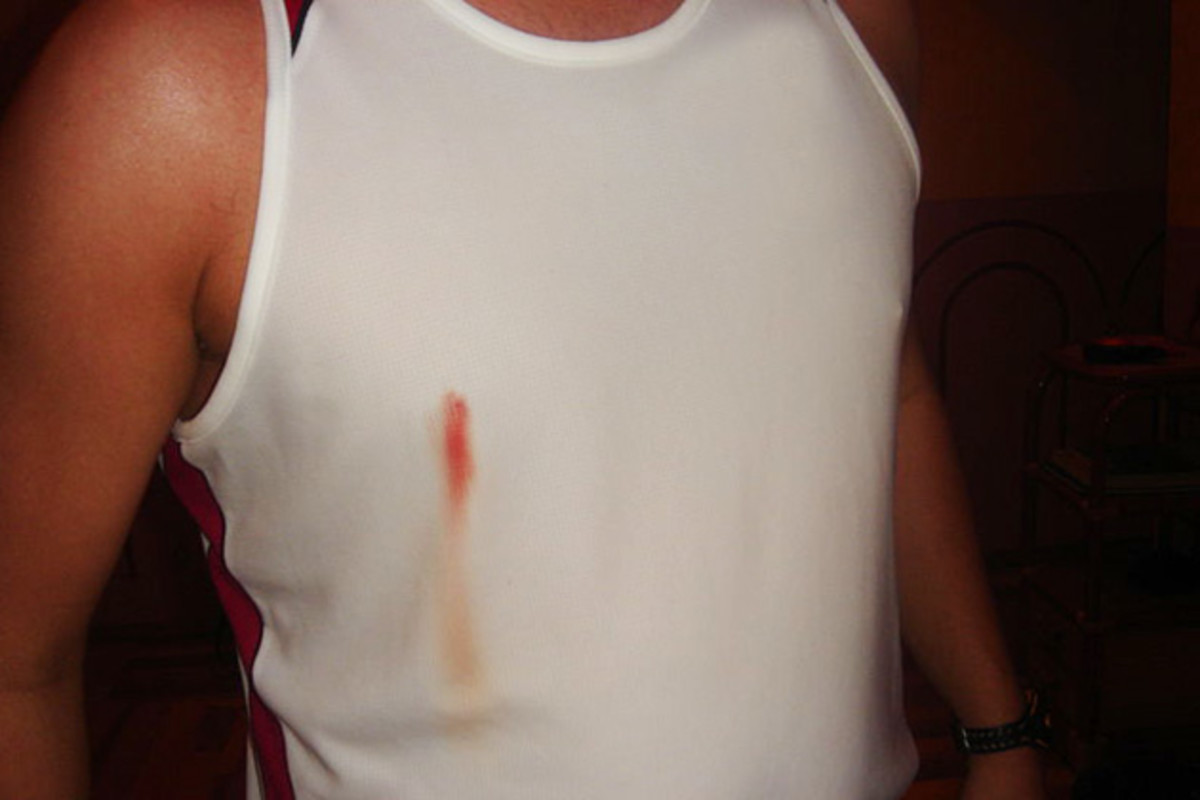 Running's red badge of courage.