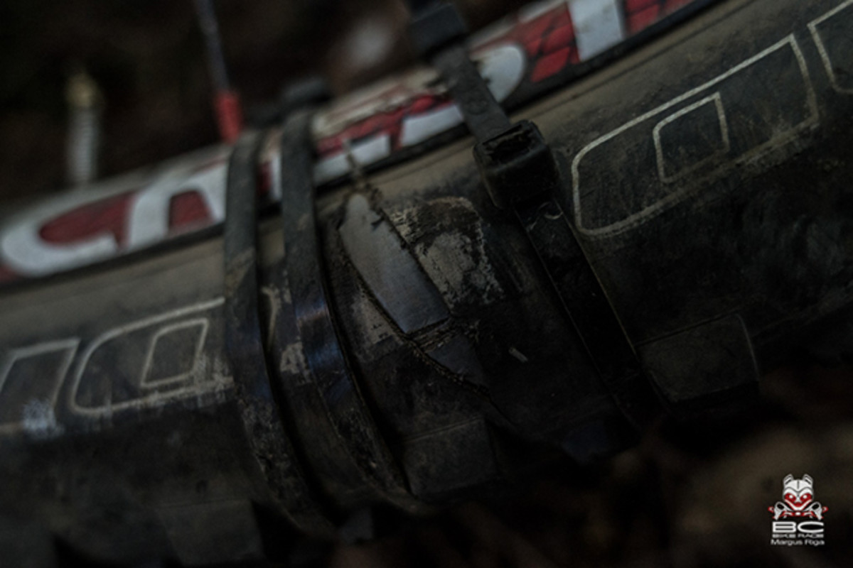 You don't want to have to resort to this kind of ingenuity on the trail. Come to BCBR prepared. | Photo by Margus Riga