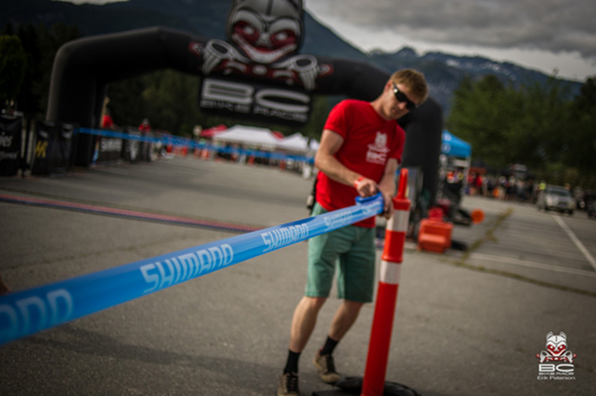 The start boxes get drawn out to direct racers. | Photo by Erik Peterson