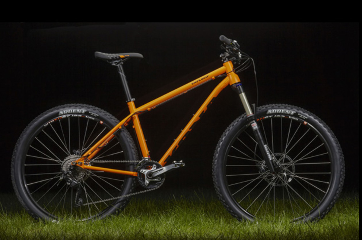 Kona offers a wide range of bikes--from cyclocross rigs to World Cup DH-worthy sleds. The Explosif is a classic steel hardtail with nice modern touches.