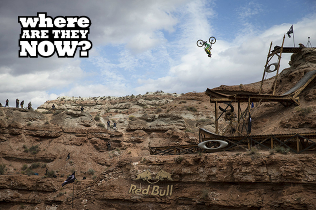 Cam Zink throws a backflip in the Red Bull Rampage 2013 finals. Photo by Christian Pondella/Red Bull Content Pool.