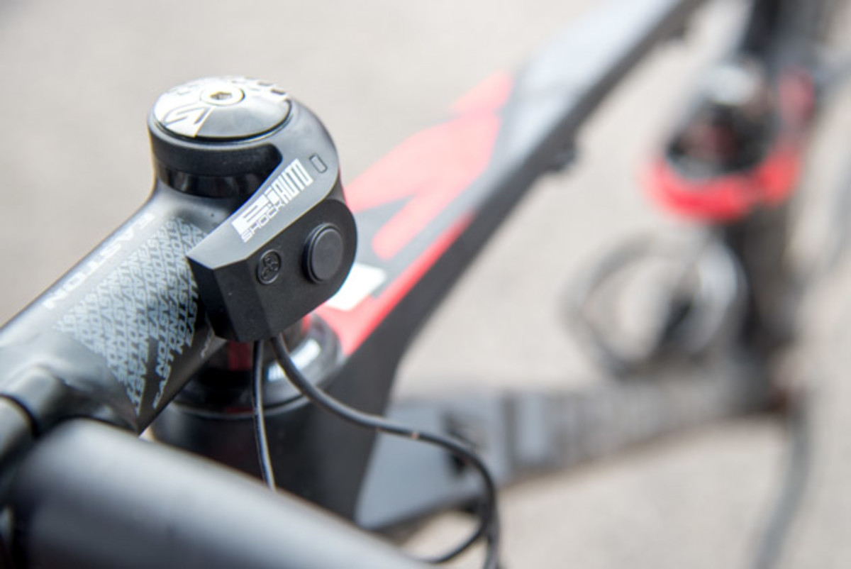 Slimming down: New for this year, Raleigh's EI system no longer has computer screen and is attached to the headset.
