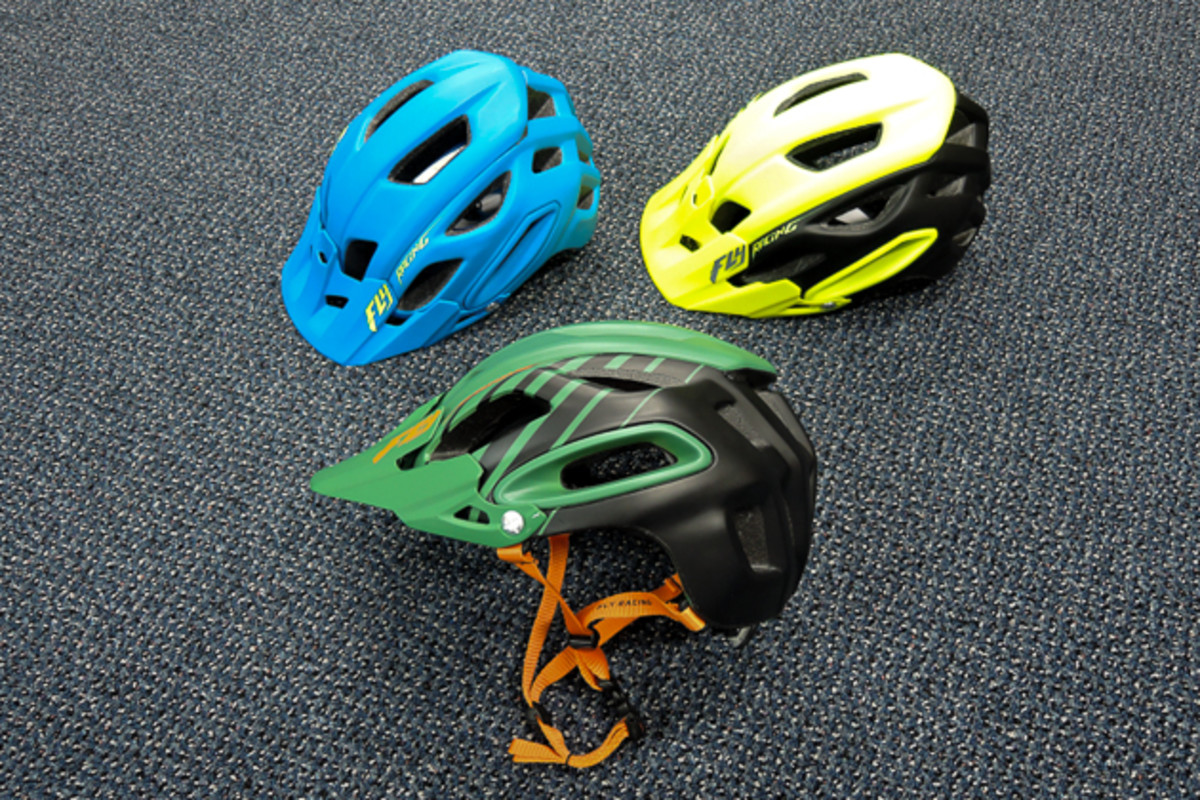Fly Racing, popular in the motocross and BMX worlds, is making a concerted push in the mountain-biking market with a full line of apparel and protection gear, including this Freestone trail helmet.