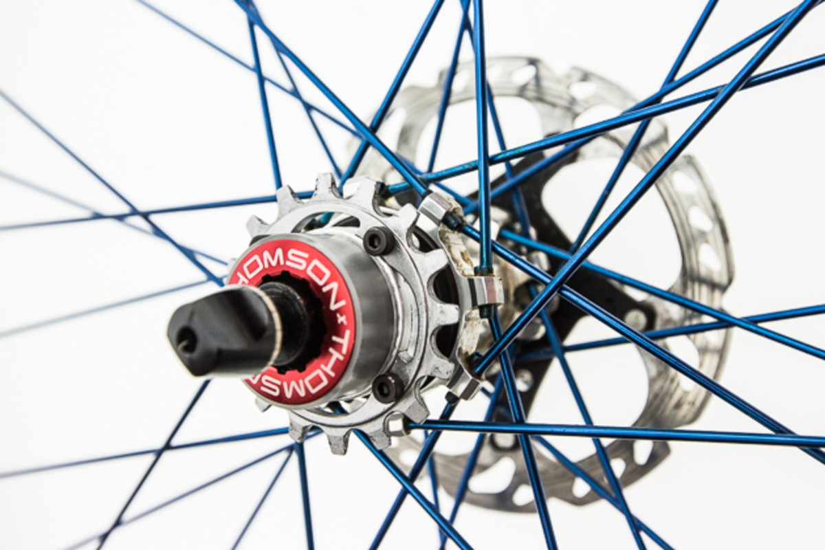 Thomson's new singlespeed cogs bolt onto an aluminum carrier, so all you'll need to swap cogs trailside is a 3-millimeter hex.