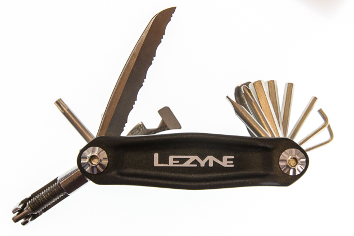 The Lenzyne CRV-20 features a wide array of tools, including a knife. Yes, a knife. Who woulda thunk? Retail: $40.