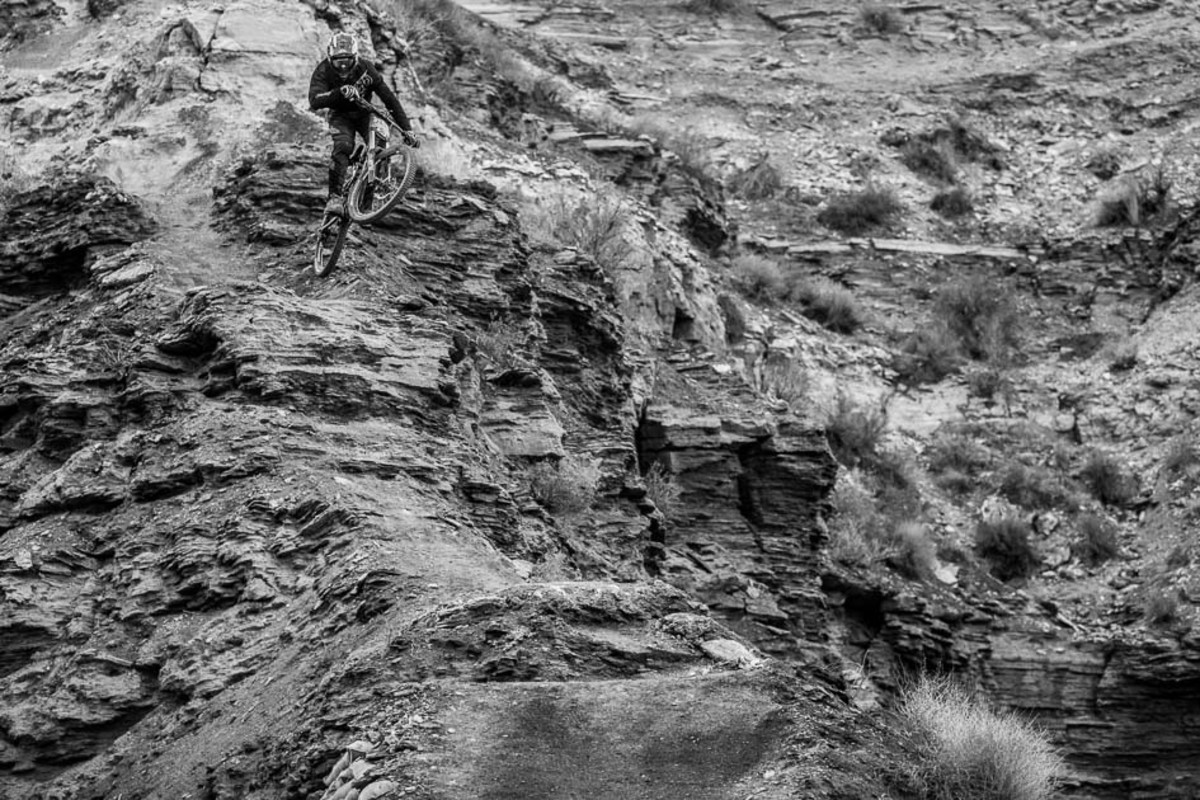 Tom Van Steenbergen's run-in to the canyon gap is steep and technical, and his imaginative gapping of natural features suggests that there could be quite a few surprises in tomorrow's finals.