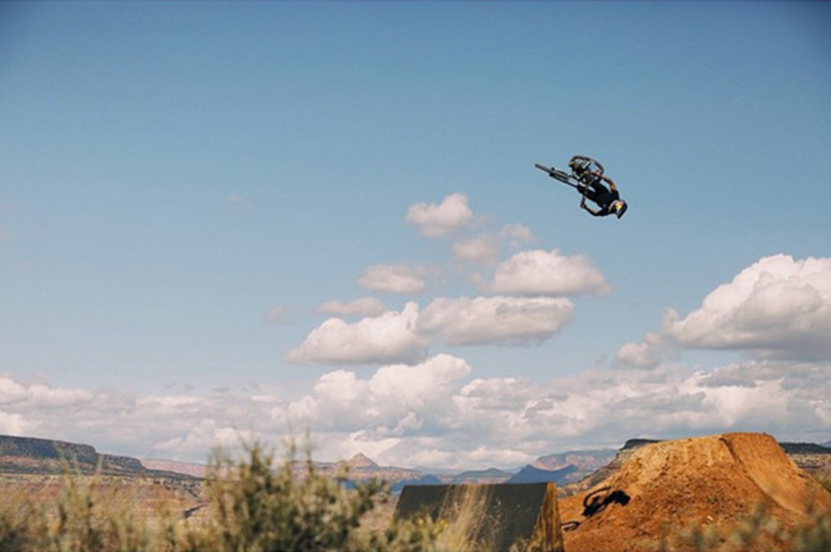 Even though Lacondeguy opted out on doing his full second run, he still gave his fans a show at the bottom of his line. Photo by Anthony Smith.