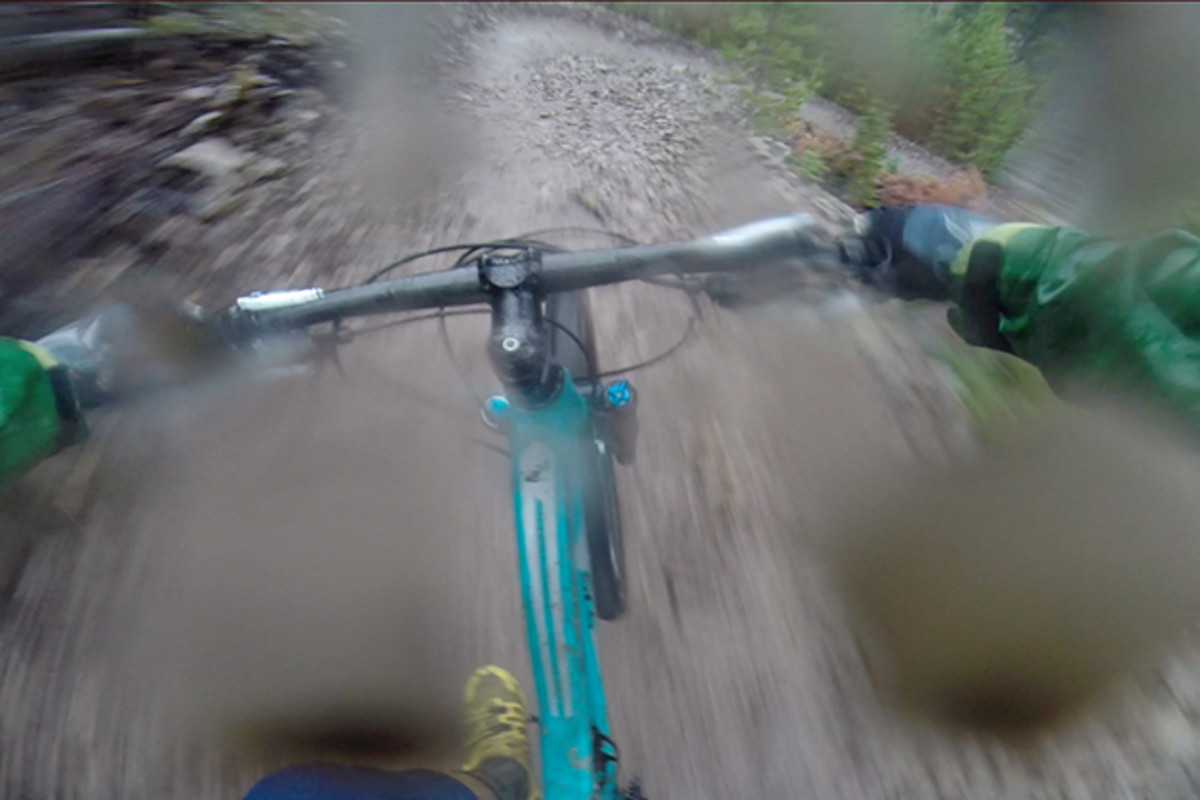 Huge slick berms rose out of the fog, and pretty soon there was no room for anything in my heart but dirty, cheating joy.