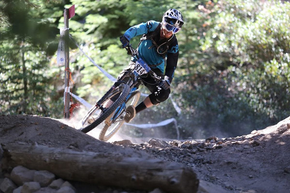 Tom Doran navigates a tight switchback on the 2014 Northstar Livewire Classic Enduro course. Tom says, "I really like the challenge and diversity that the CES events bring out. 2015 is sure to provide killer tracks, great venues and a lot of smiling faces." (Bogdan Marian)