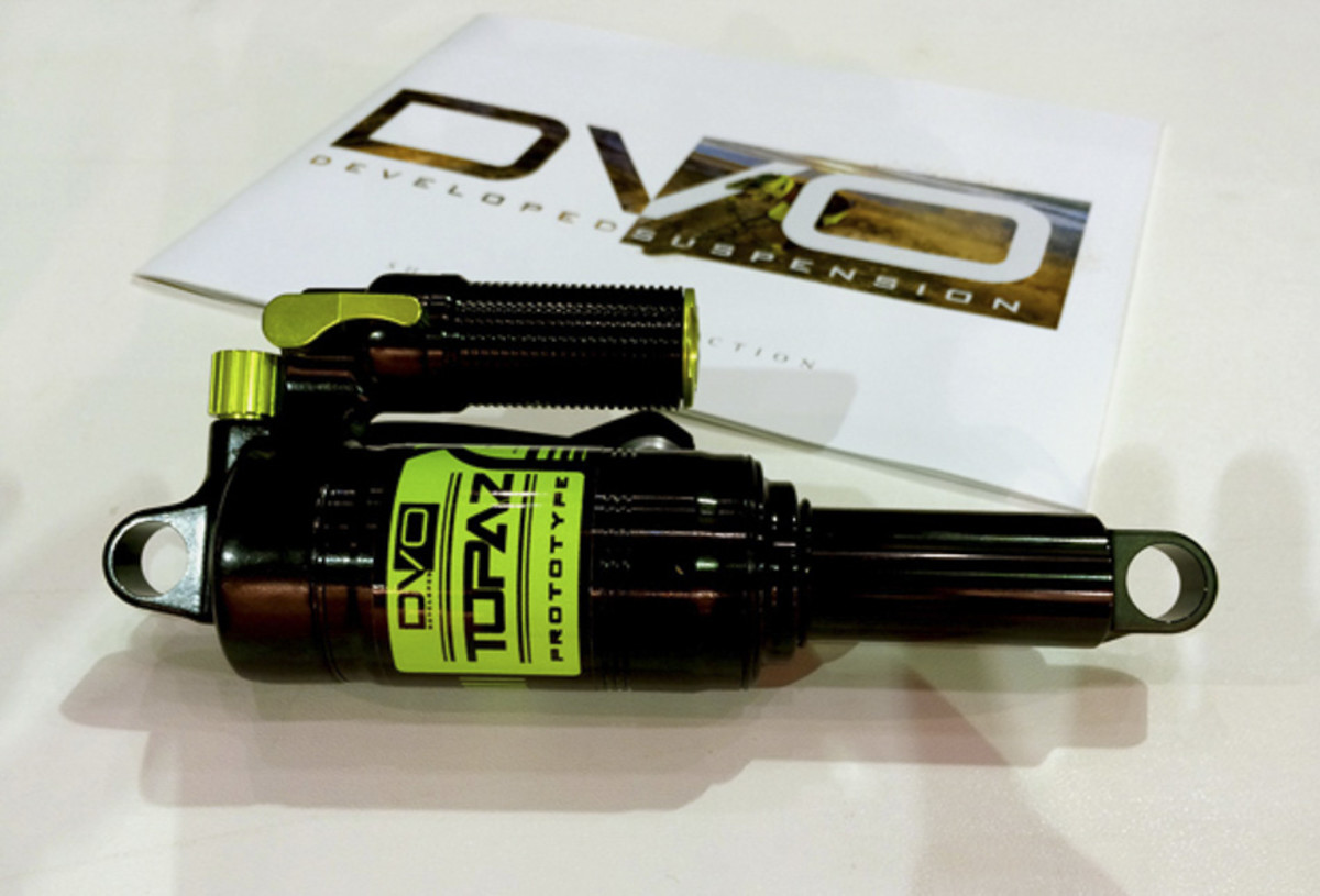 Riders who like to dial in their suspension with pinpoint accuracy will be interested to learn more about the new Topaz air shock by DVO Suspension. Final modifications are being made to this long-travel shock, which will be available this fall.