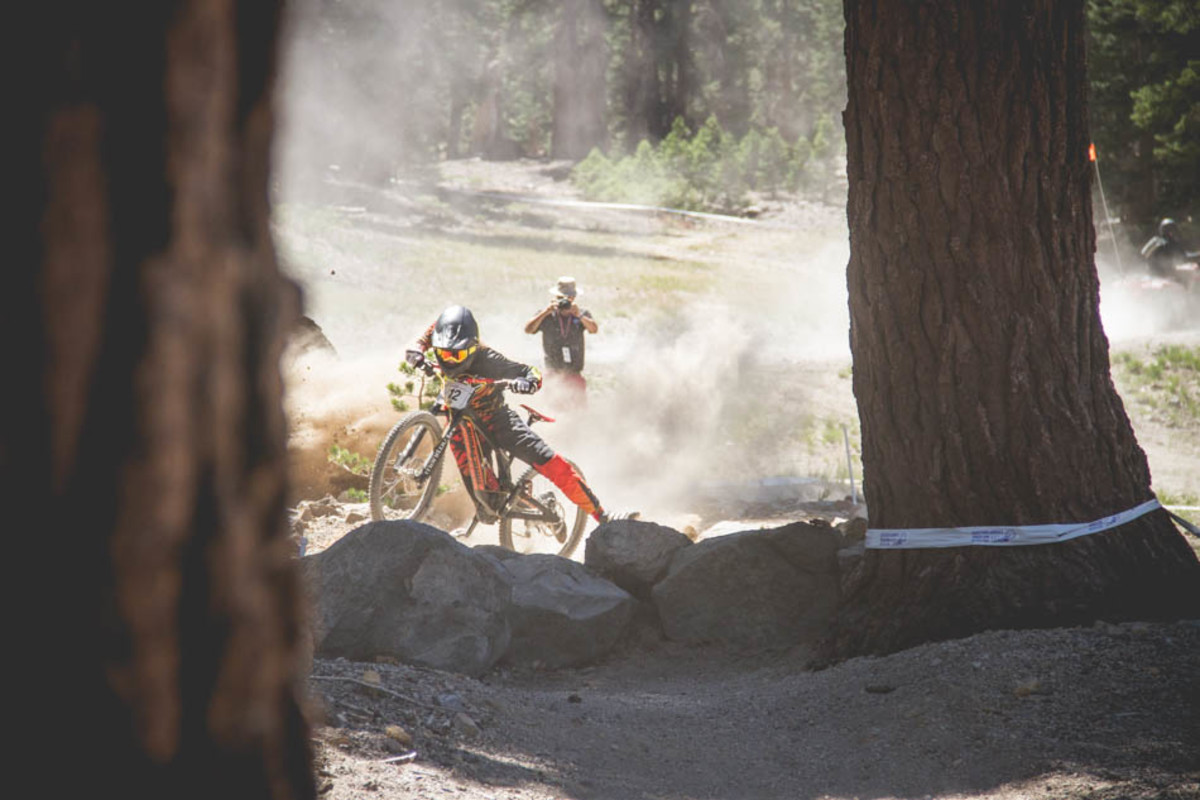 Graeme Pitts had a massive crash near the bottom. He was okay, and after getting air back in his lungs he finished his run.