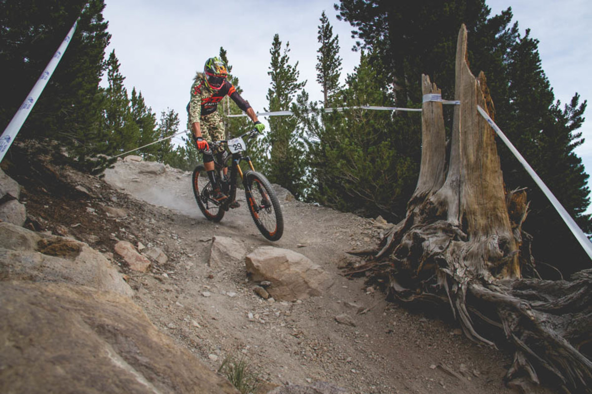 Cody Kelly looking smooth and fast all day, fast enough to stay in the top ten on every run and get on the podium with fifth place overall.
