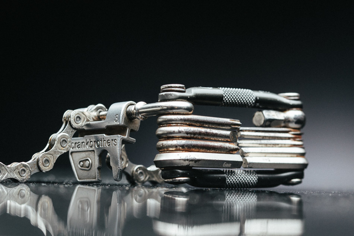 Of all the Crankbrothers products I've used over the past decade or so, the m17 multi-tool is my hands-down favorite. It's one of those rare products that truly mates aesthetic form with pure function. And the updated version of the m17 retails for only $28, while the incarnation pictured here can still be found online for as little as $20.