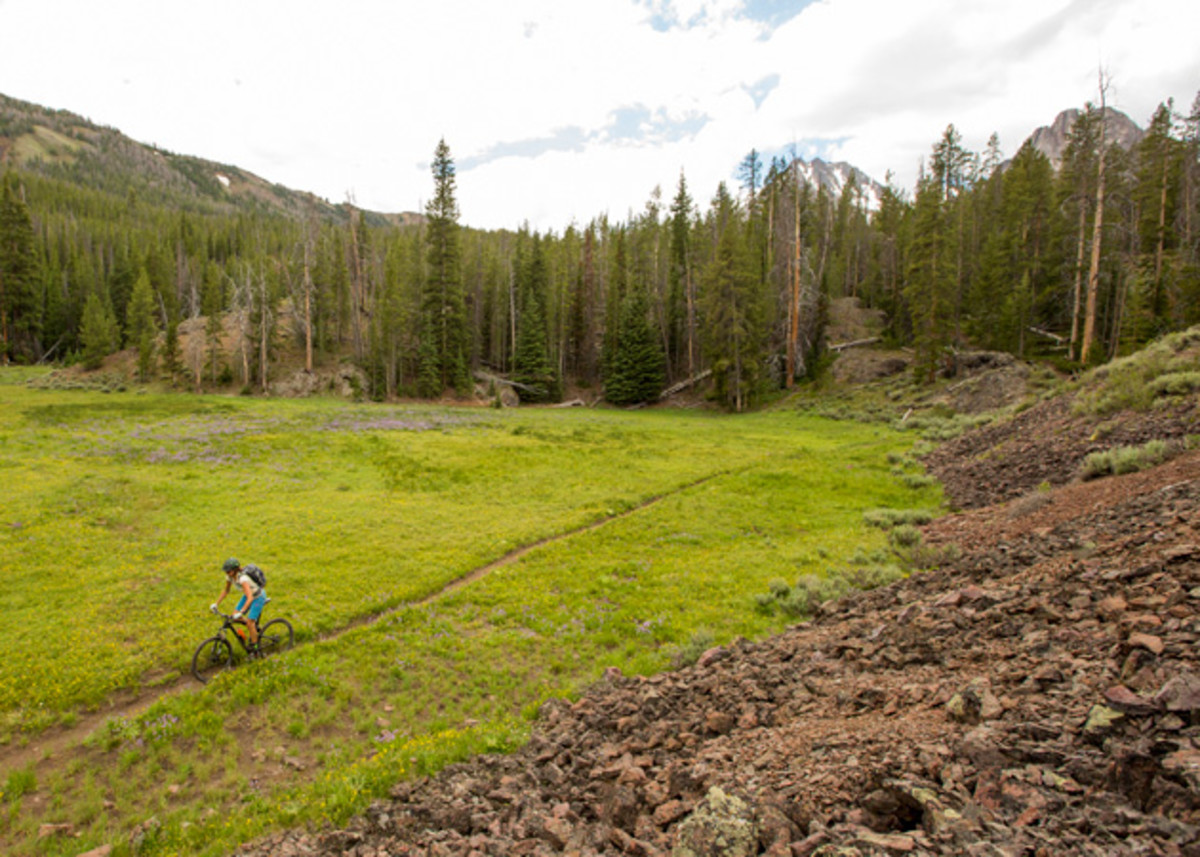 Idaho's Boulder-White Clouds....the site of our most recent major loss of trails. Photo by Leslie Kehmeier. Courtesy of IMBA