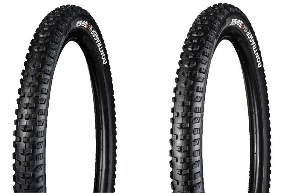 The SE4 (left) and XR4 feature the same tread, but the SE4 is reinforced both on the sidewalls and the center tread.
