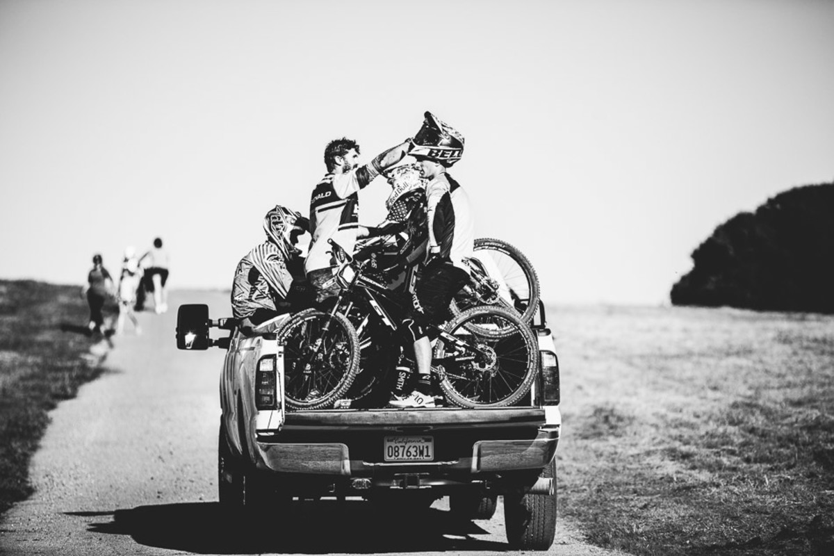 Following so many grueling heats, the shuttle truck was a welcome sight for those who made it to the finals.