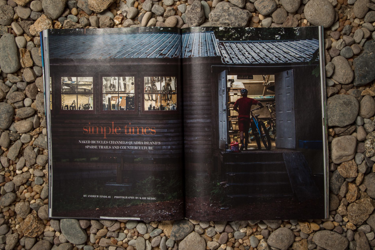 In "Simple Times," we visit British Columbia's secluded Quadra Island, where a peculiar mix of hippies, rednecks and visionary bike enthusiasts coexist within an ever-expanding network of pristine singletrack. At the island's countercultural core is Sam Whittingham, the straight-talking owner of Naked Bicycles and Design who for years held the world bicycle speed record.