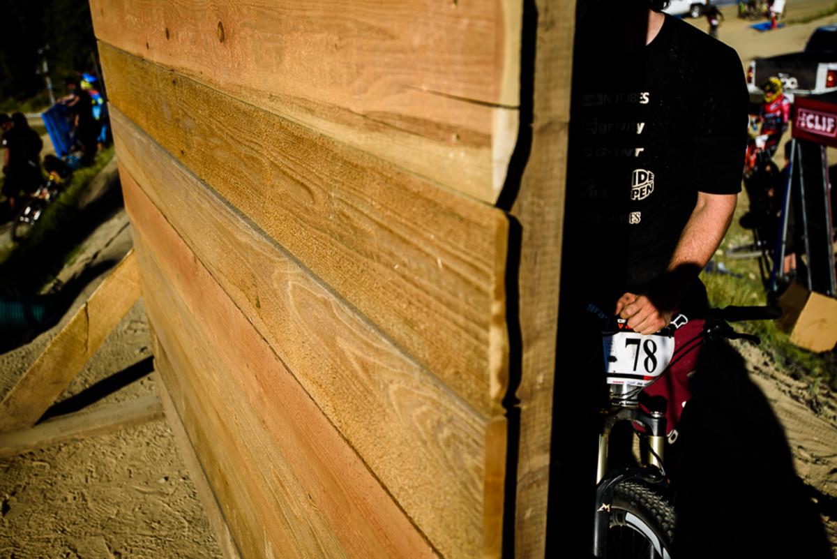 The temperatures at this year's Crankworx Whistler have been soaring, causing racers and fans alike to seek pockets of shade. Photo: Bruno Long