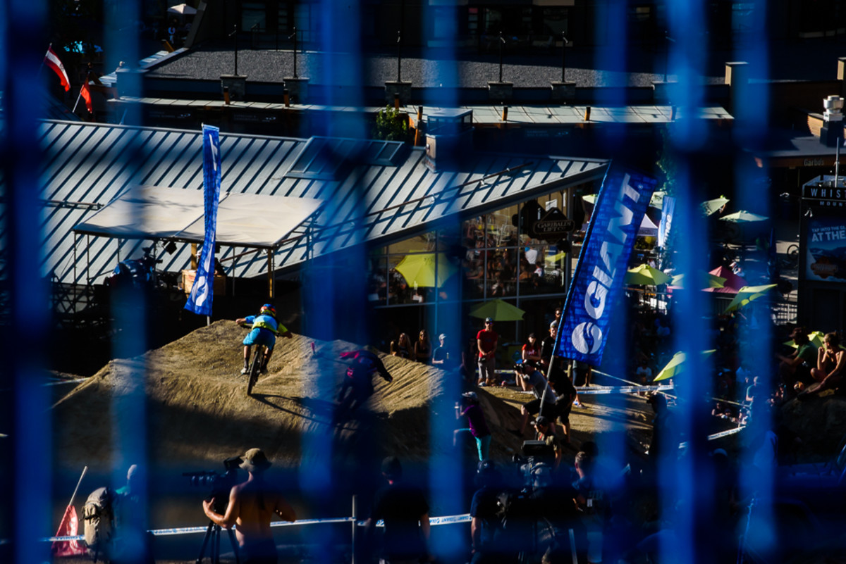 Everything was blue except for the fans. Photo: Bruno Long